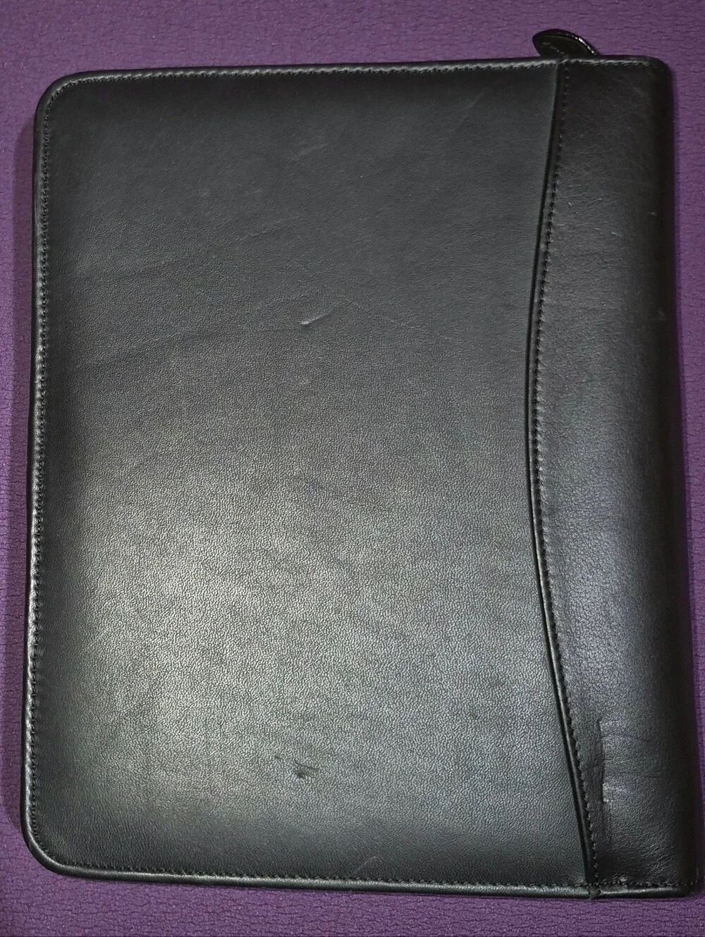 Kirkland Signature 7 Ring Binder Classic Planner Black Premium Leather Zip Case